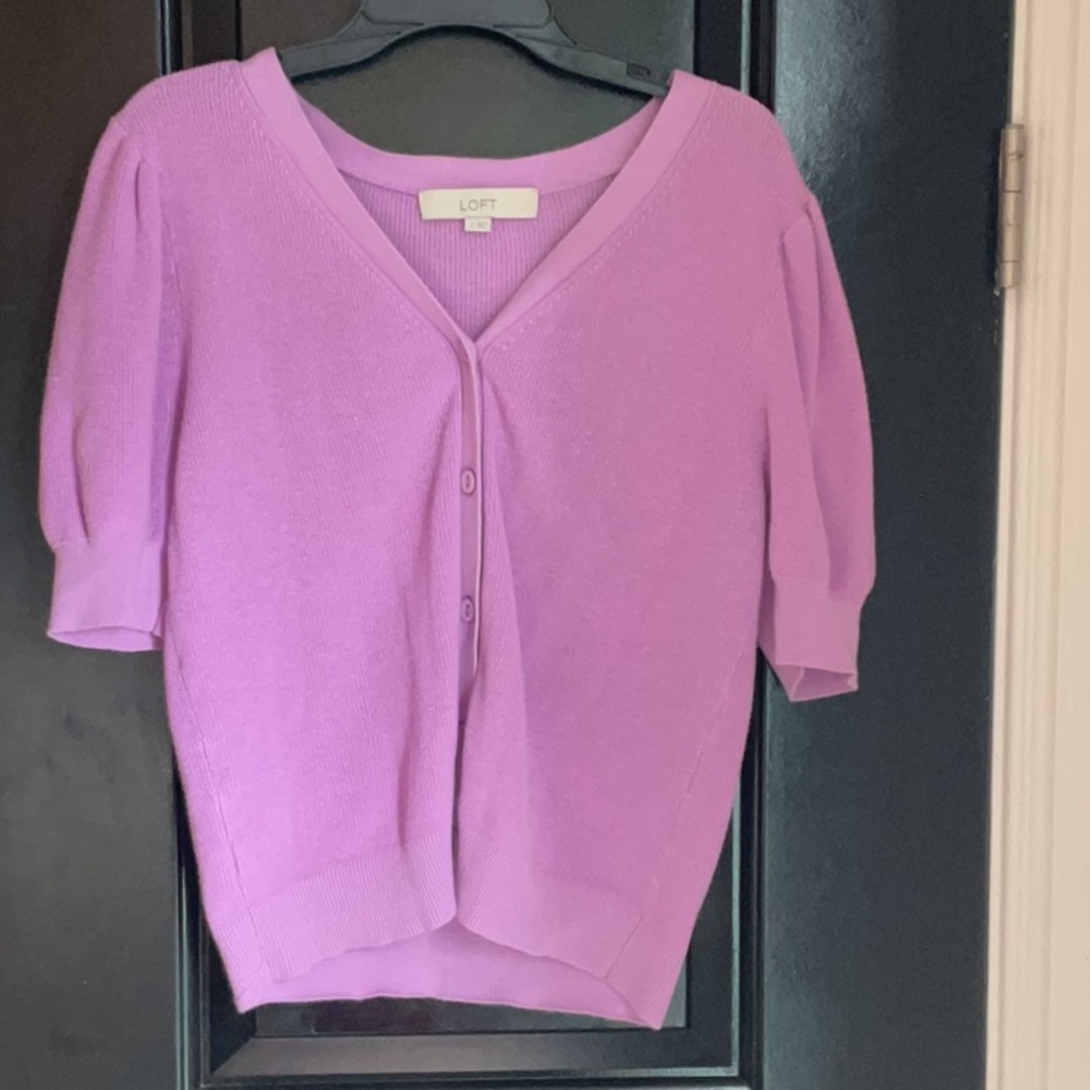 LOFT Women's Purple Sweater